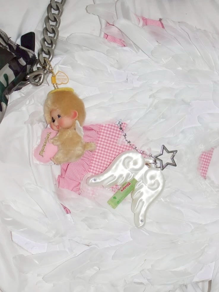 【EVERYTHINGS】CUPID'S WINGS / 【エブリシングス】キューピッドウィングリップケースキーリング