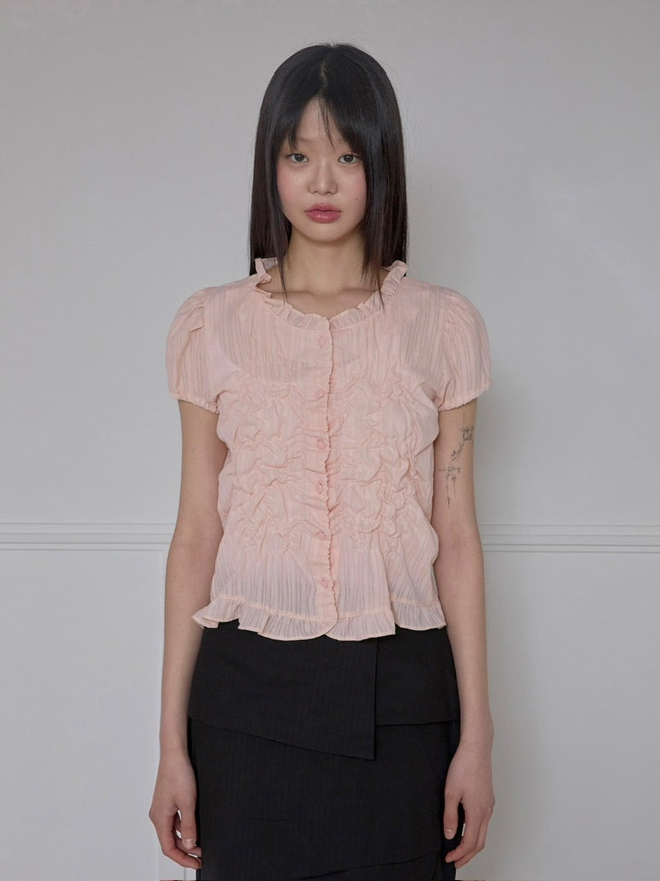 【FLAREUP】Saya Frill Puff Blouse