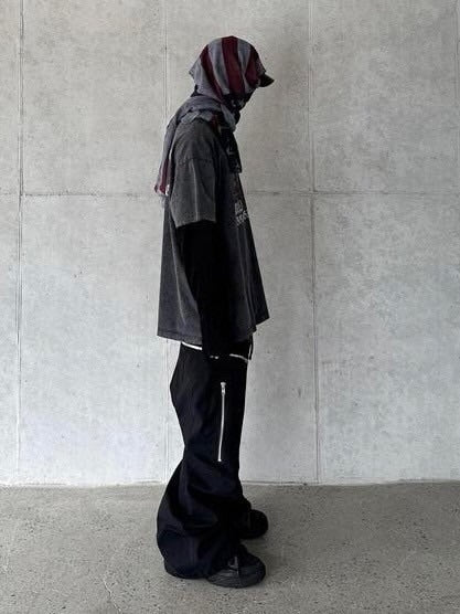 【roaringrad】FLAG WASHED OVER T-SHIRT / 【ロアリングラド】フラッグウォッシュドオーバーサイズ半袖Tシャツ