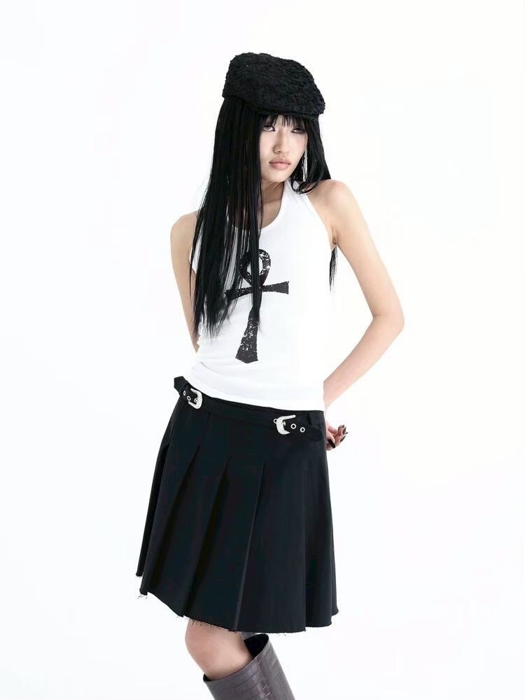 【KAIYA】Ankh Halter neck tank top / 【カイヤ】アンクホルターネックタンクトップ