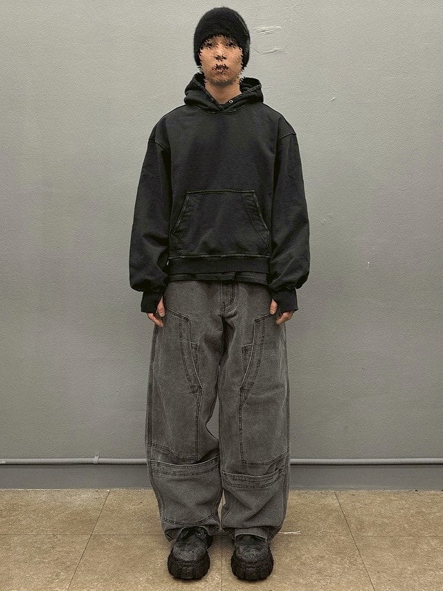 【BLR BLUER】Snowflakes Logo Angora Beanie