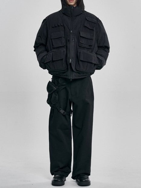 【AJOBYAJO】Cargo Vest Layered Padded Jacket / 【アジョバイアジョ】カーゴベストレイヤードパディッドジャケット