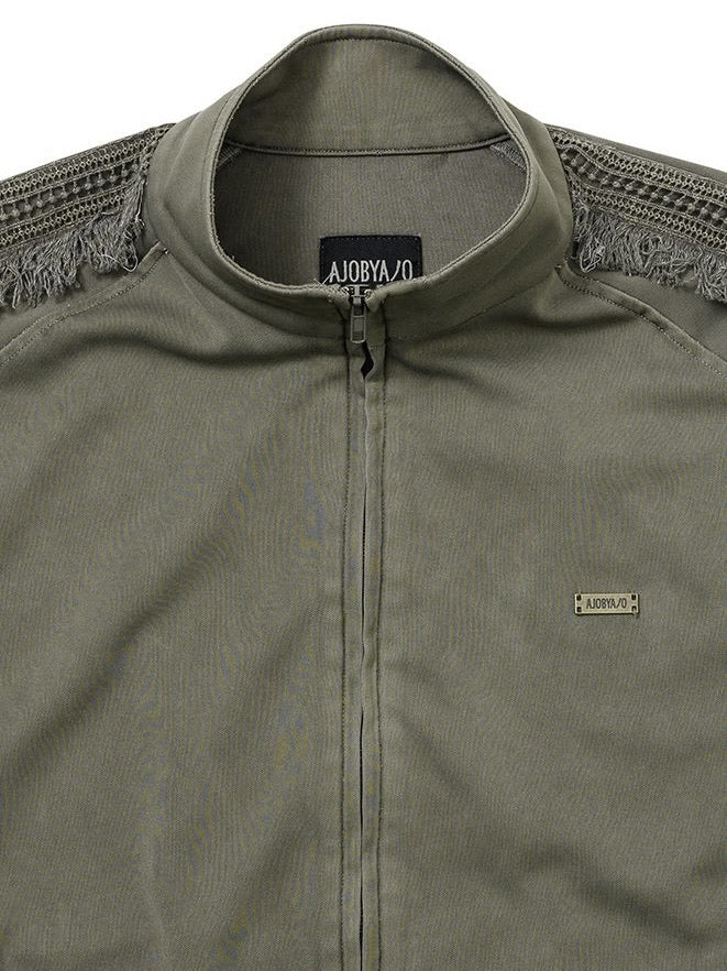 【AJOBYAJO】Lace Trimming Raglan Track Jacket【アジョバイアジョ】レーストリミングラグラントラックジャケット