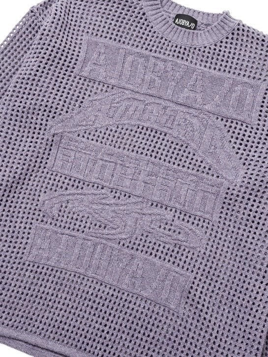 【AJOBYAJO】Total Logo Drop Needle Sweater / 【アジョバイアジョ】トータルロゴドロップニードル長袖セーター
