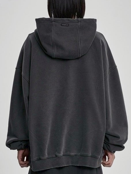 【AJOBYAJO】Twofold Wide Washed Hoodie【アジョバイアジョ】トゥーフォールドワイドウォッシュドプルオーバーパーカー