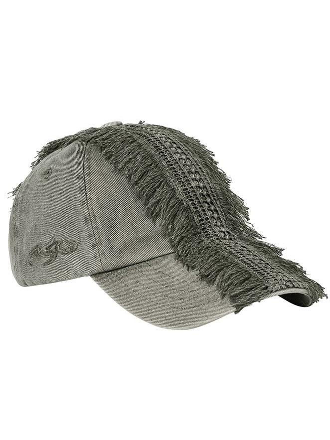 【AJOBYAJO】Lace Trimming Washed Cap / 【アジョバイアジョ】レーストリミングウォッシュドキャップ