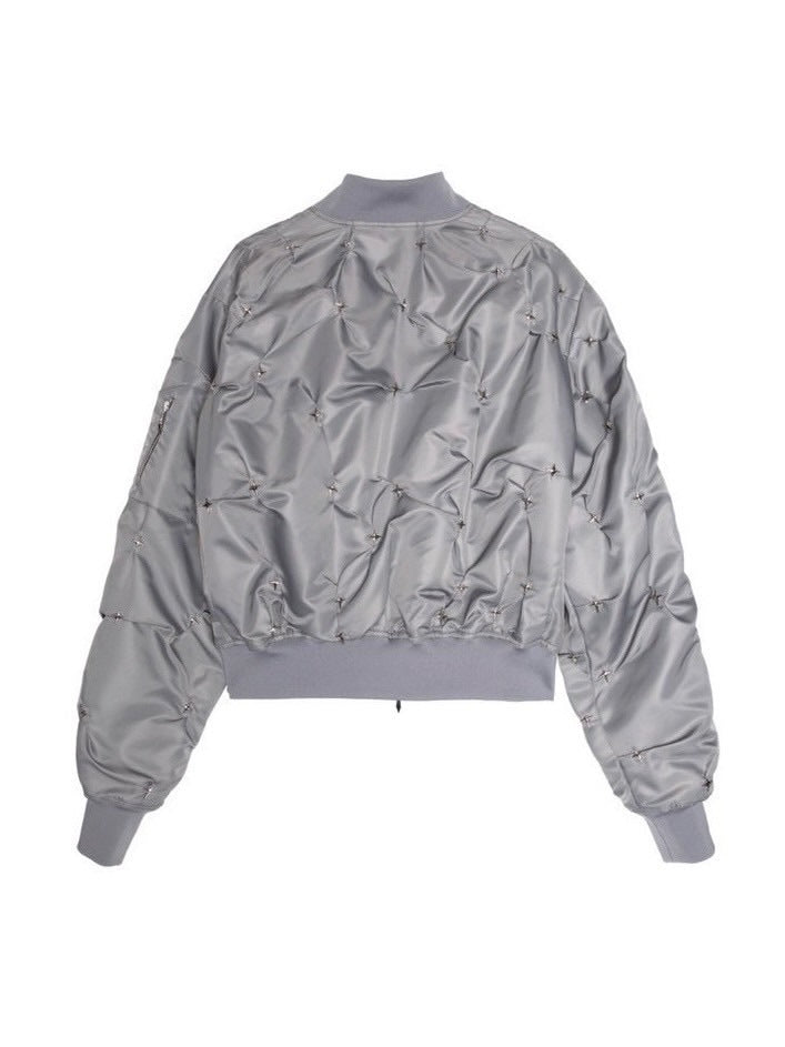 【E RIN AI E】STARRY NIGHT MA-1 JACKET