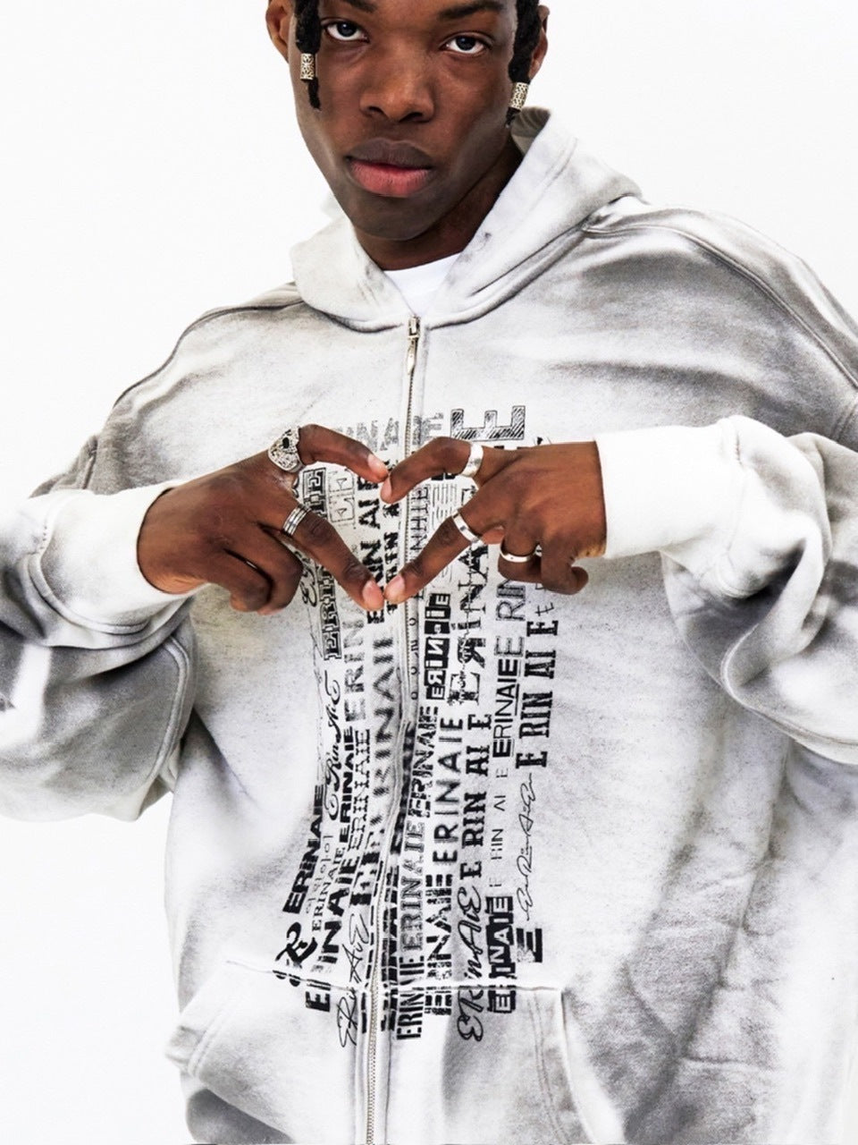 【E RIN AI E】MULTIVERSE LOGO RADIANT HOODIE