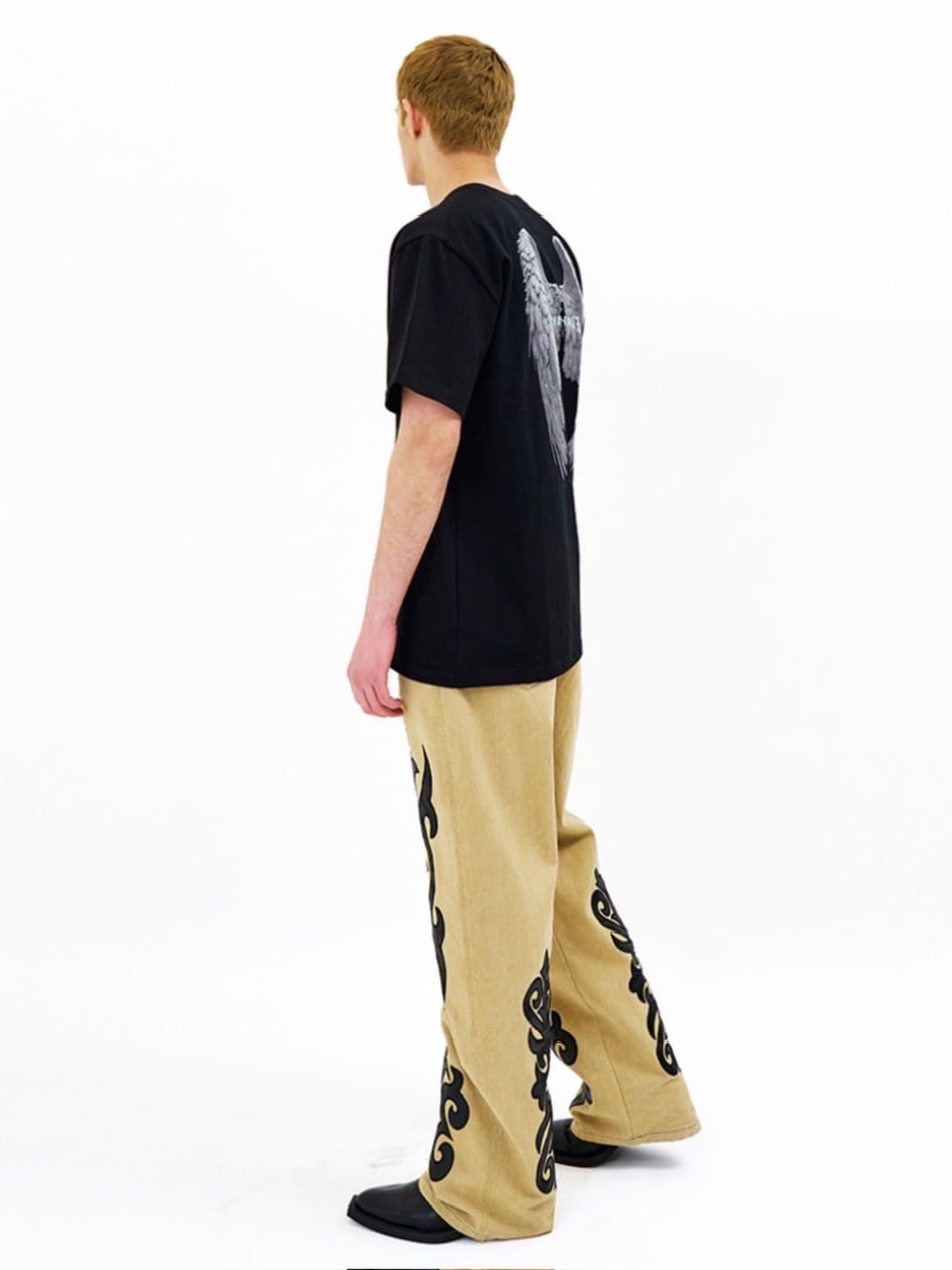【E RIN AI E】DARK TRIBAL PARTY DENIM PANTS