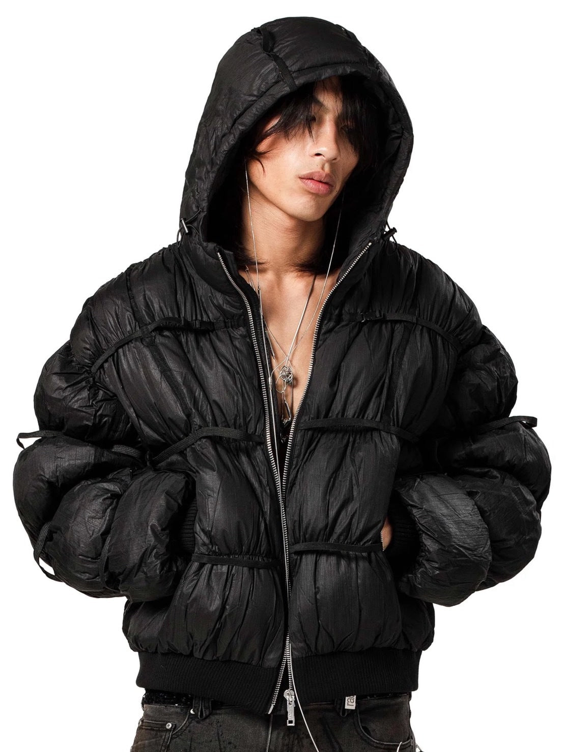 【RACER WORLDWIDE】Puffer Jacket X【レーサーワールドワイド】パファーダウンジャケット