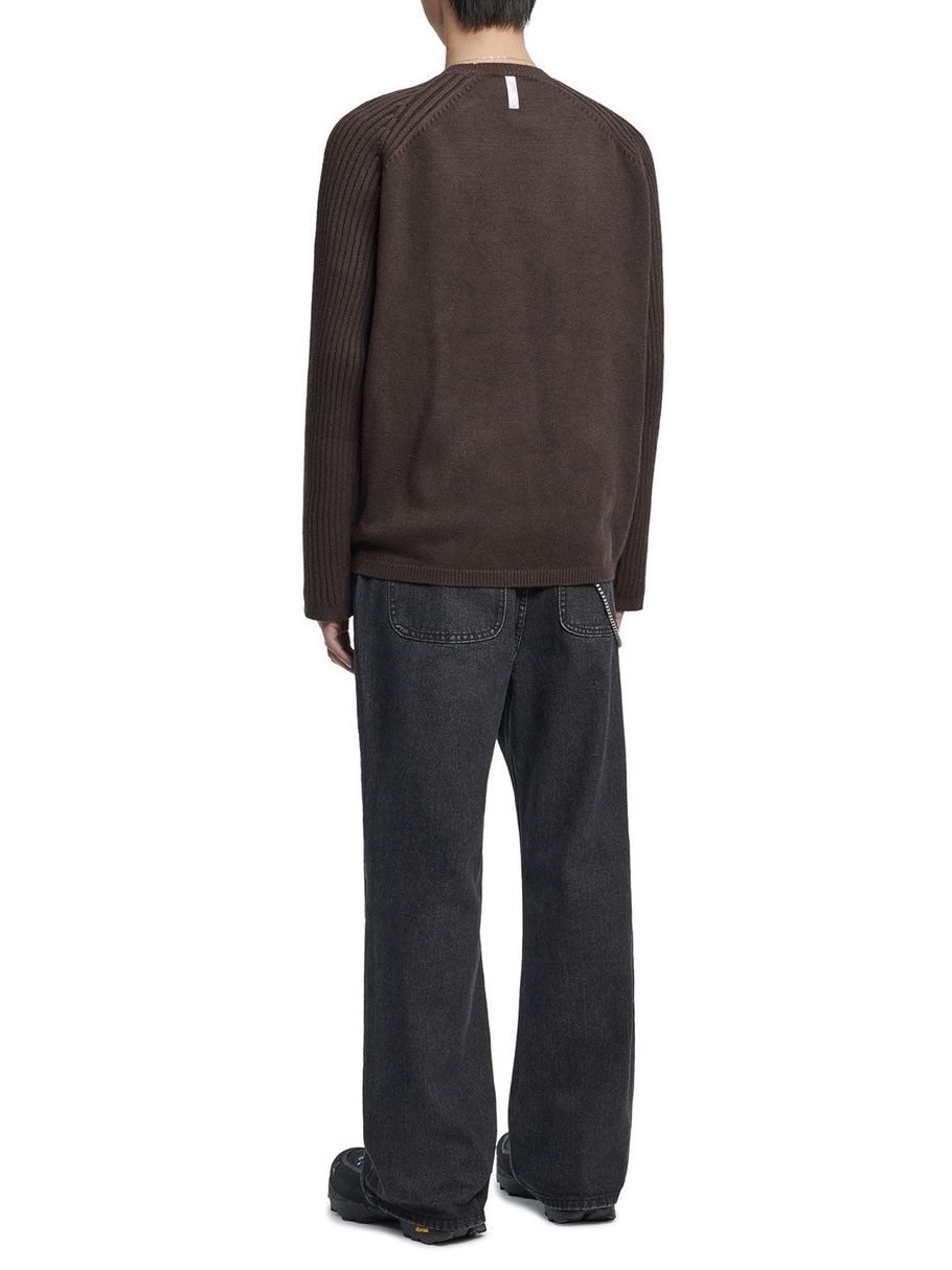 【NOMANUAL】DOUBLE ECHO WOOL KNIT