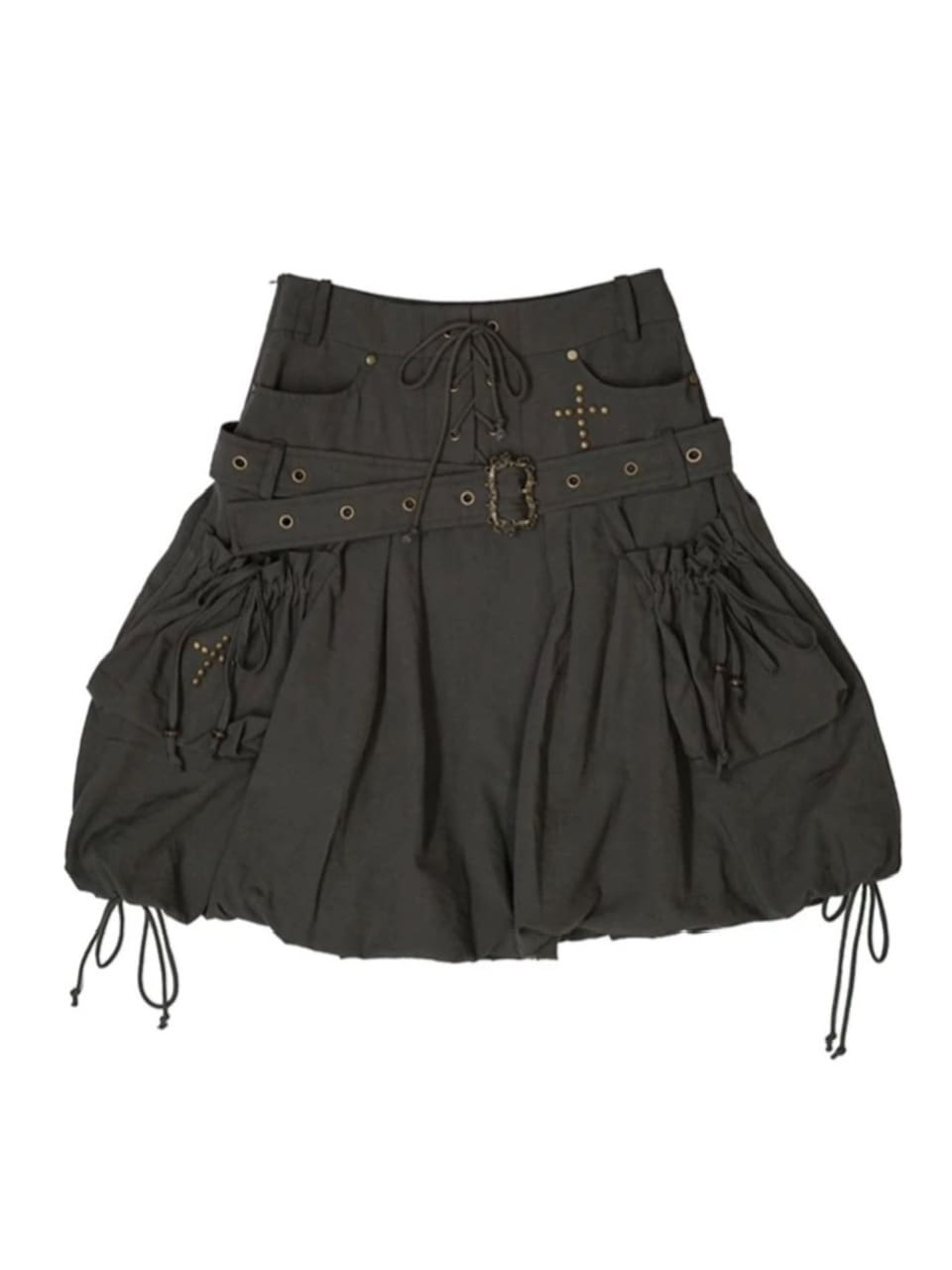 【Cest Nous】Petal Skirt / 【セヌー】ベルトポケットバルーンスカート