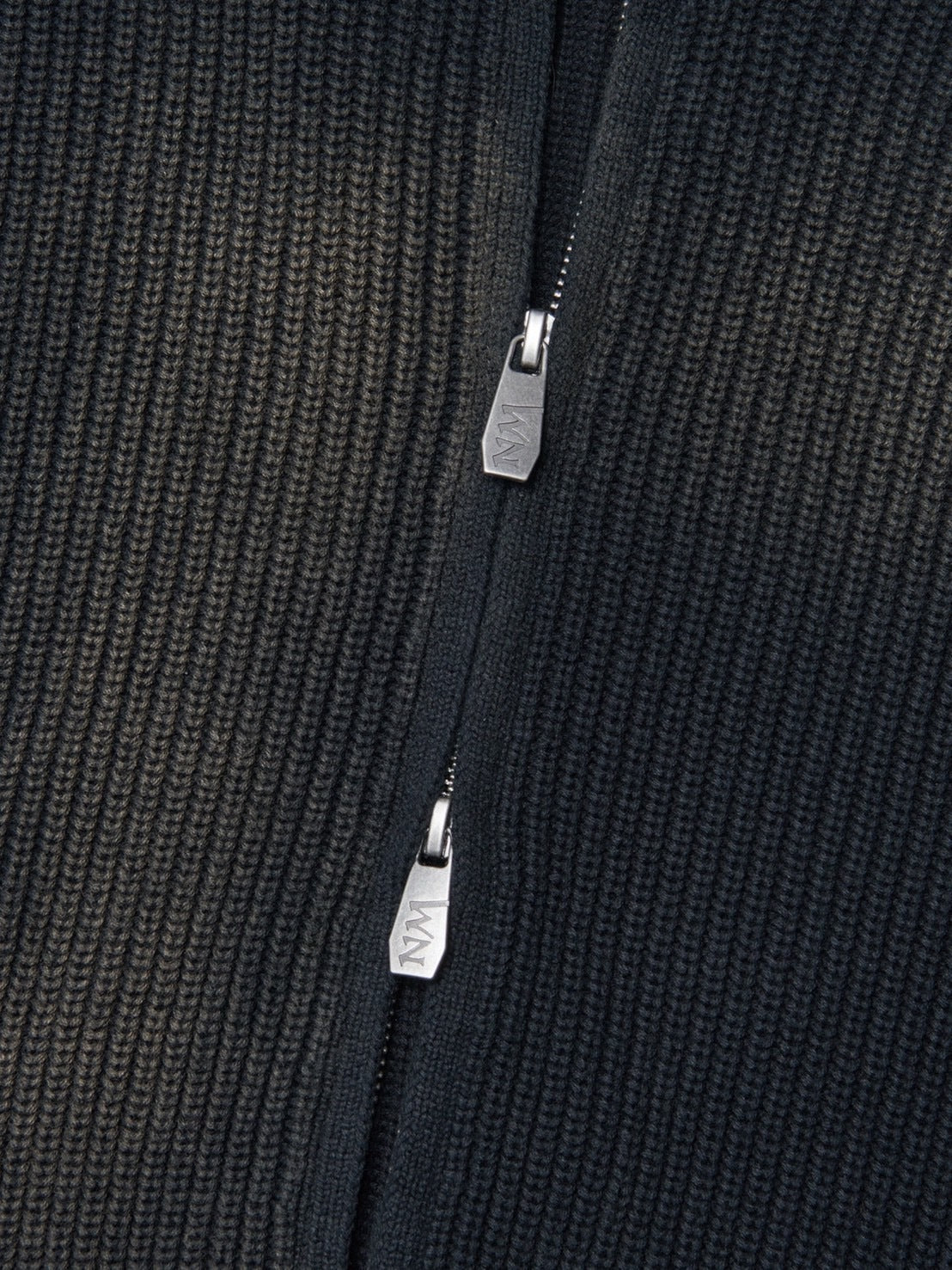 【NOMANUAL】SPRAY DYEING KNIT ZIP-UP