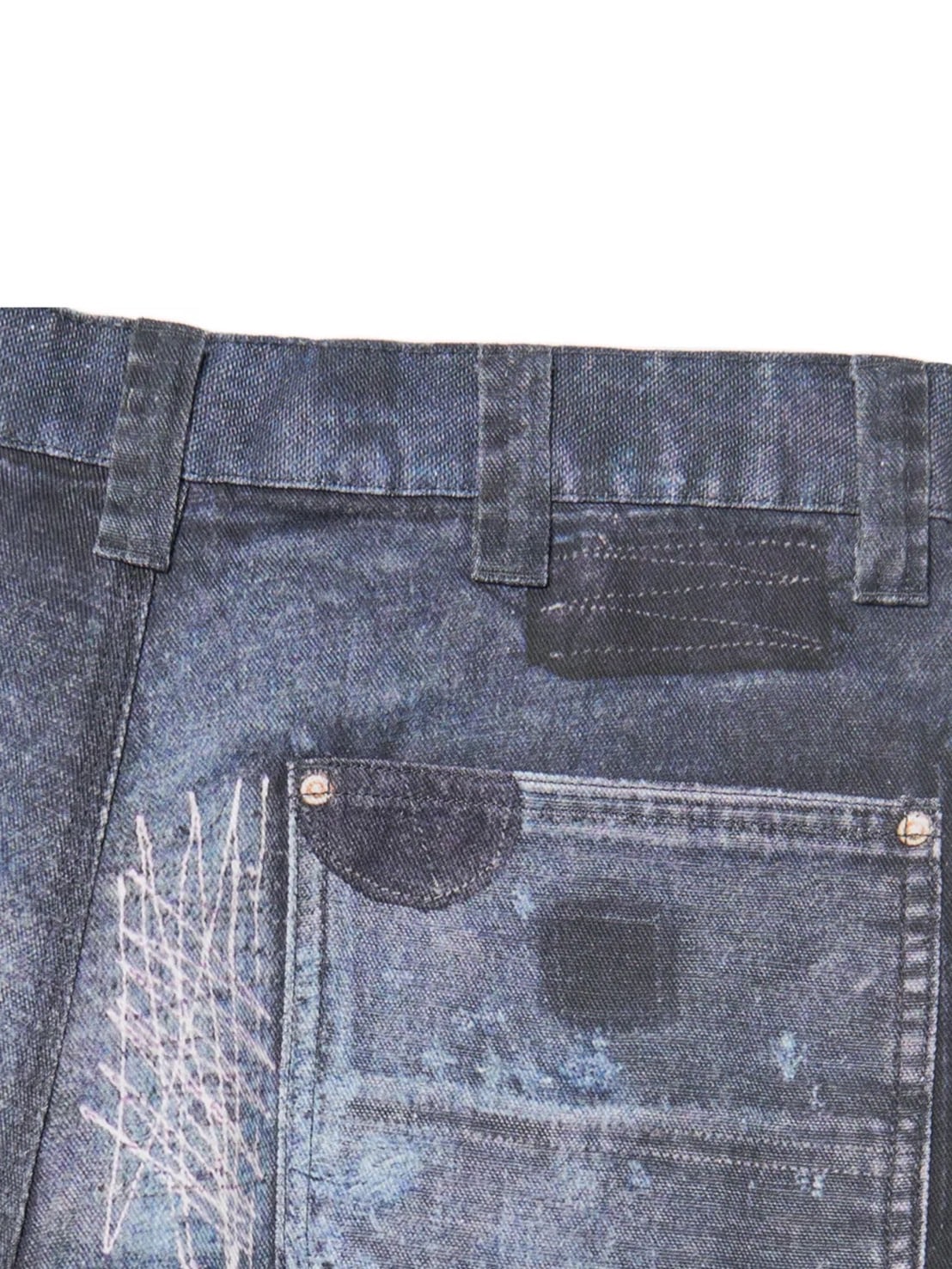 【NOMANUAL】PRINTED DOUBLE KNEE PANTS