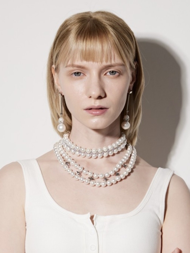 【PEG LEG】Pearl star Bridge 2necklace