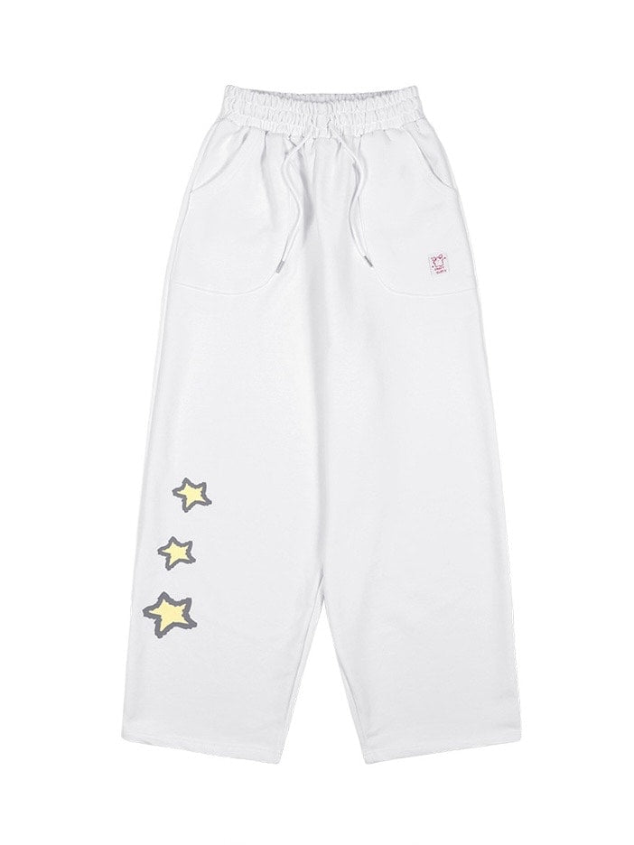 【FANCY X DUSTY】DEVIL & ANGEL PRINTED SWEATPANTS / 【ファンシー X ダスティ】デビル＆エンジェルプリントスウェットパンツ