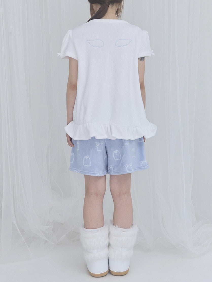 【FANCY X DUSTY】Zzz DUSTY SALON PAJAMA TOP / 【ファンシー X ダスティ】ZzzダスティーサロンパジャマTシャツ半袖ルームウェア