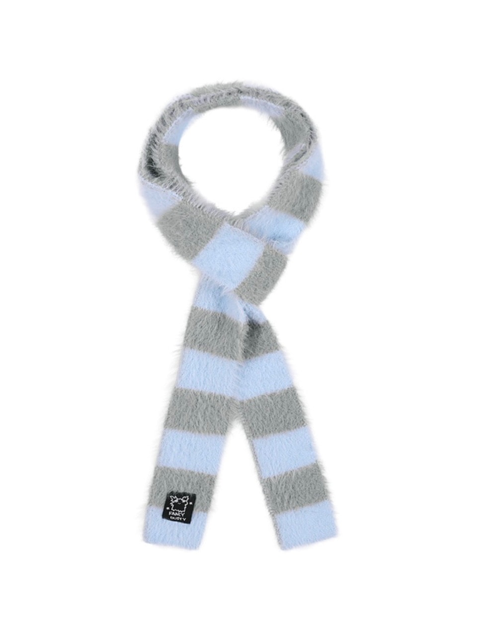 【FANCY X DUSTY】HUG STRIPE FUR MUFFLER / 【ファンシー X ダスティ】ハグストライプファーマフラー