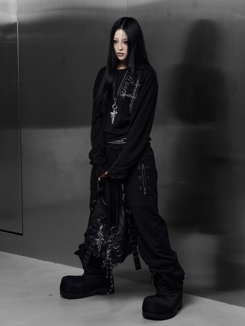 【Rosen Kreuz】CURVE-ARM CROSS LONG SLEEVE