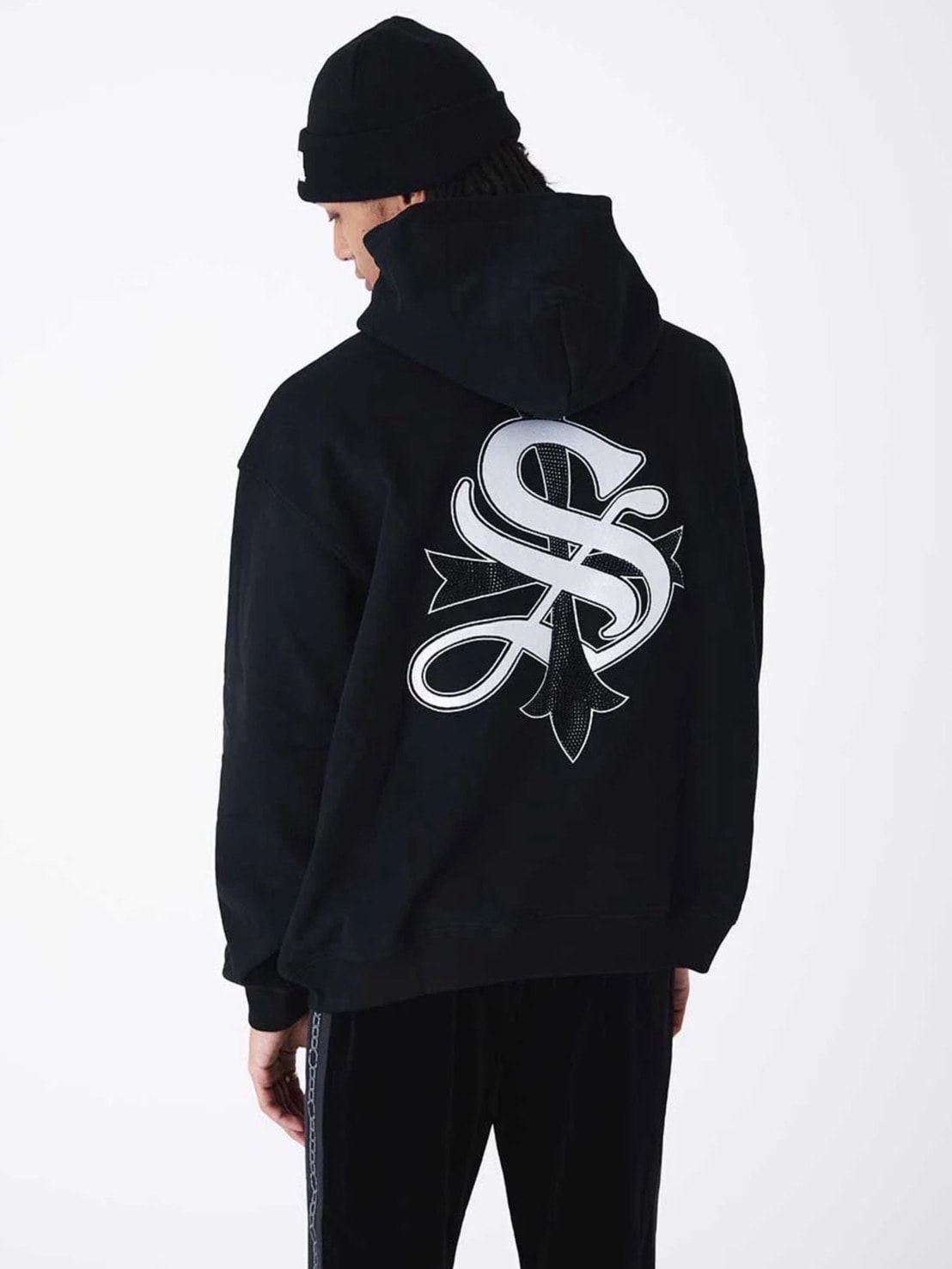【SUPPLIER】Boxy Fit Cross Logo Hoodie / 【サプライヤー】クロスロゴプルオーバーパーカー