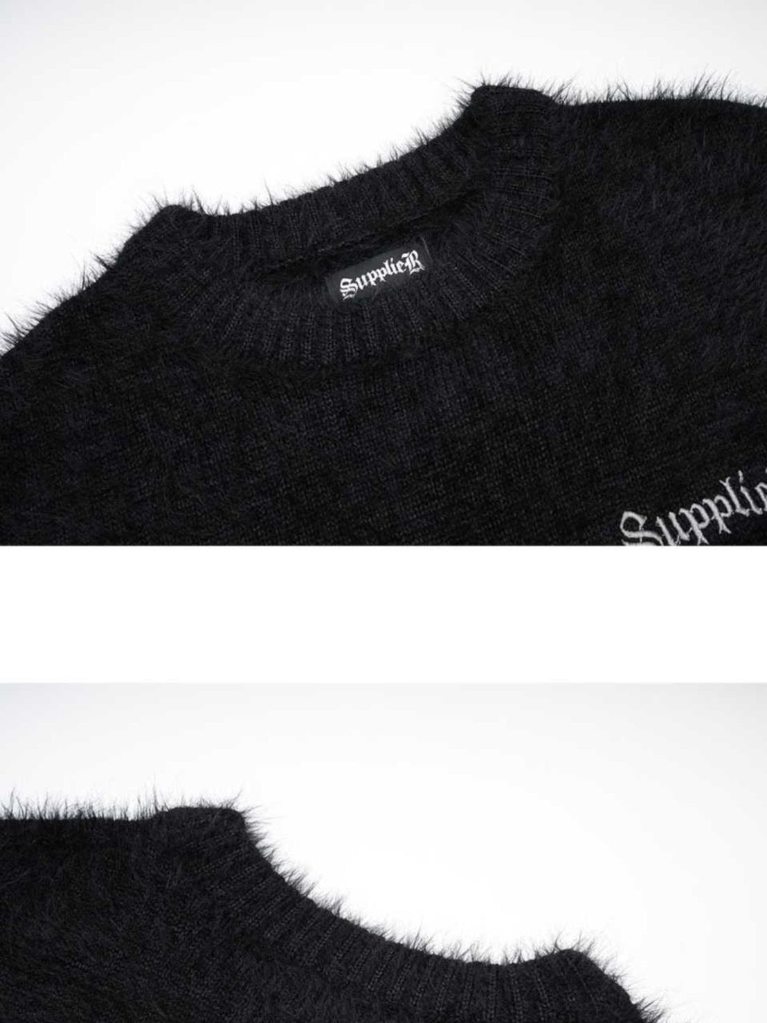 【SUPPLIER】Cross Shaggy Knit / 【サプライヤー】クロスロゴシャギーニット