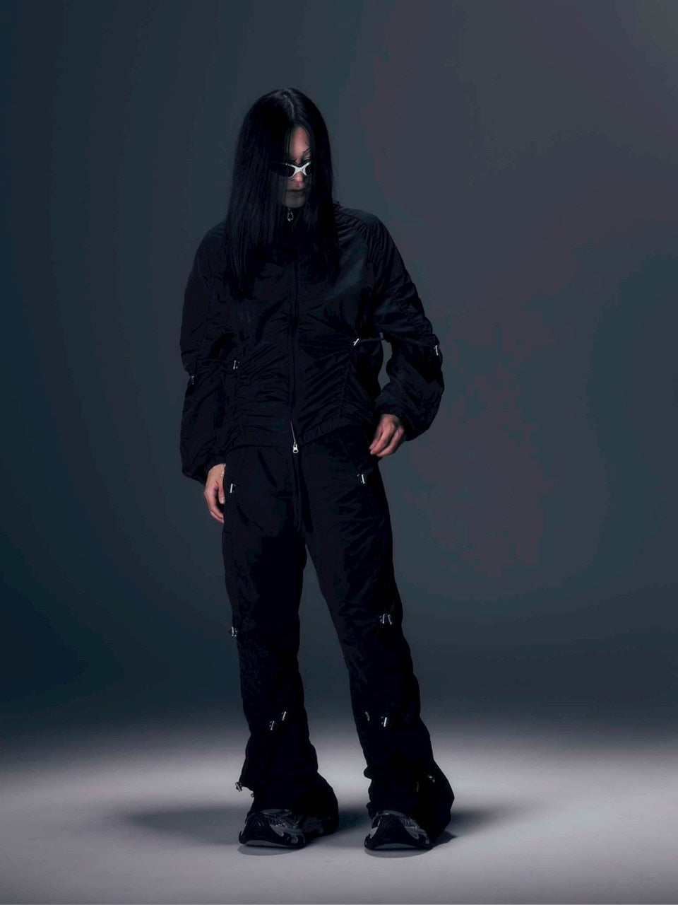 【DIG YOUR OWN GRAVE】SYN-EDGE BLOUSON /【ディグユアオウングレイブ】アシンメトリーテックブルゾン