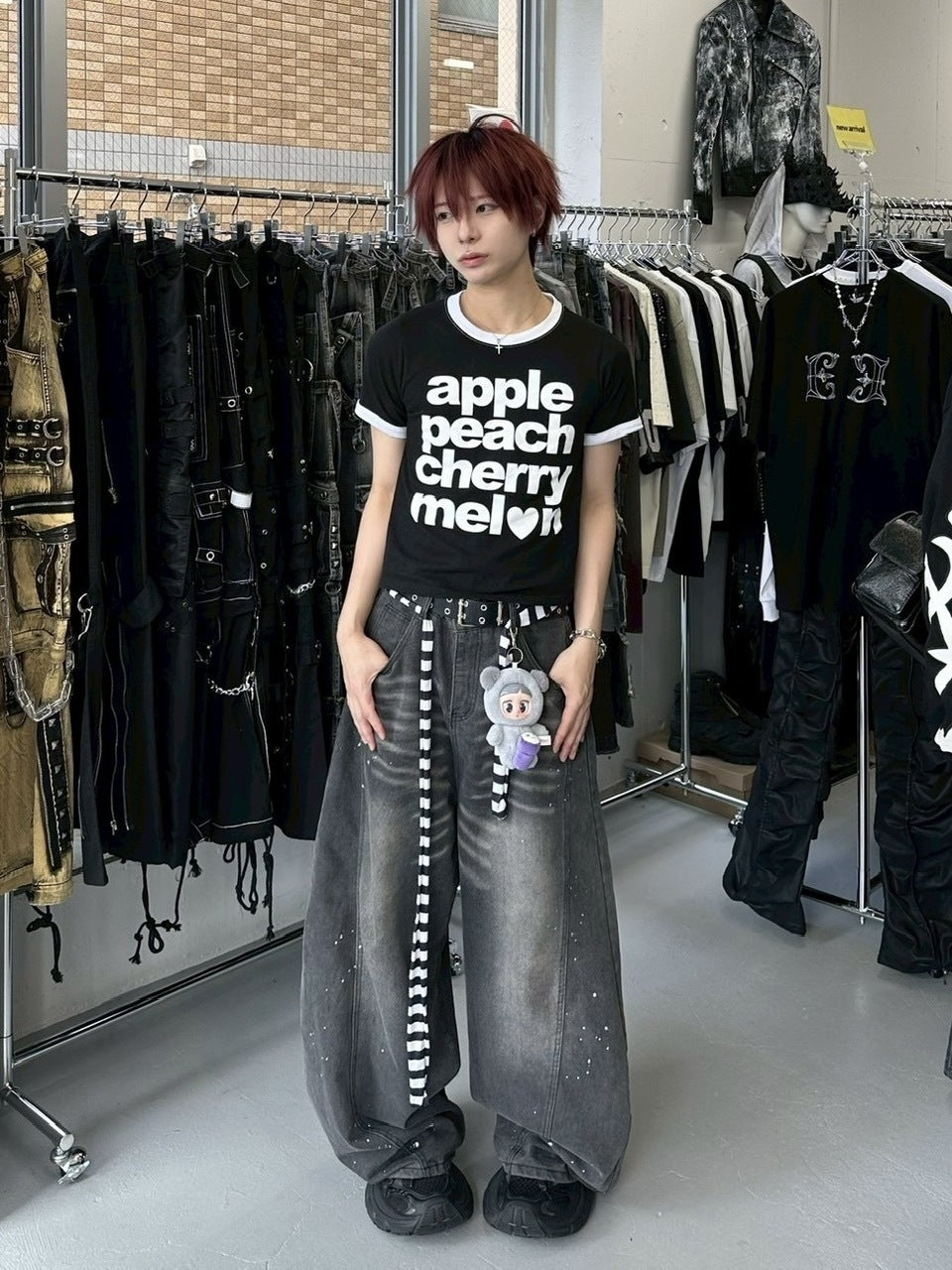 受注制【LUV CODE】fruit linger tee (2color)