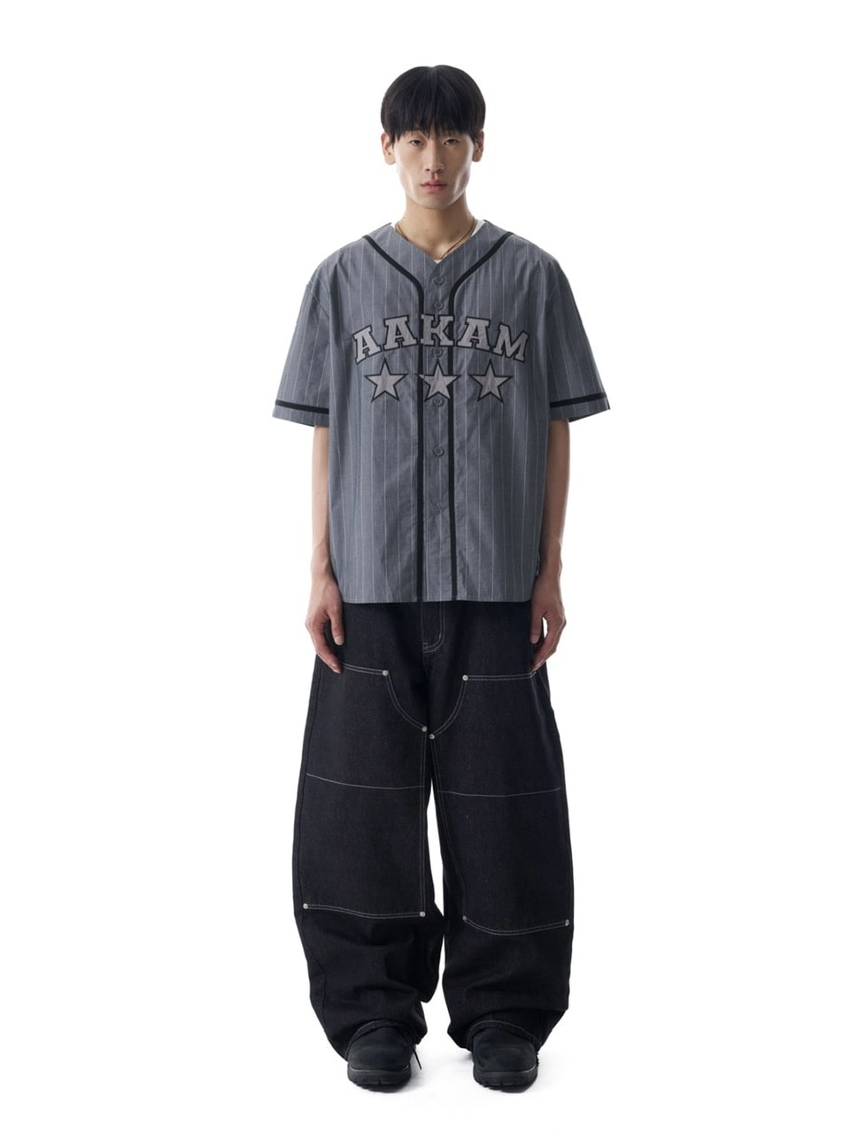 【AAKAM】Cotton Baseball Jersey