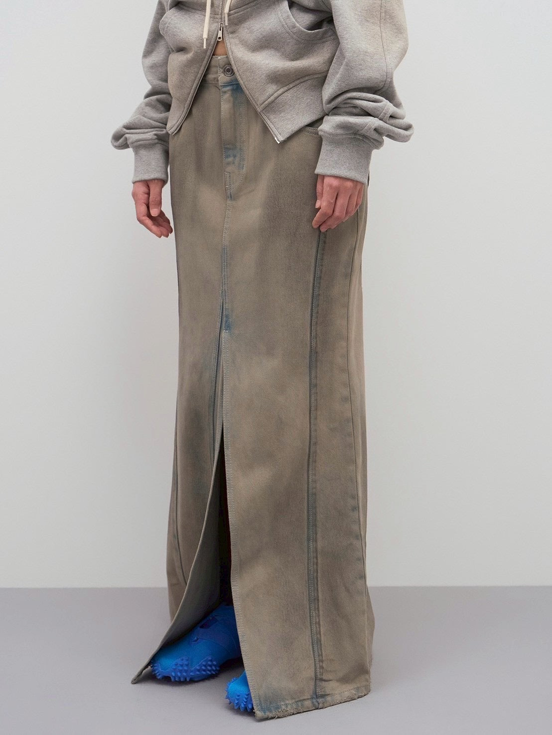 【LCDC】DIRTY WASHED DENIM SKIRT / 【エルシーディーシー・ティーエム】ダーティウォッシュデニムスカート