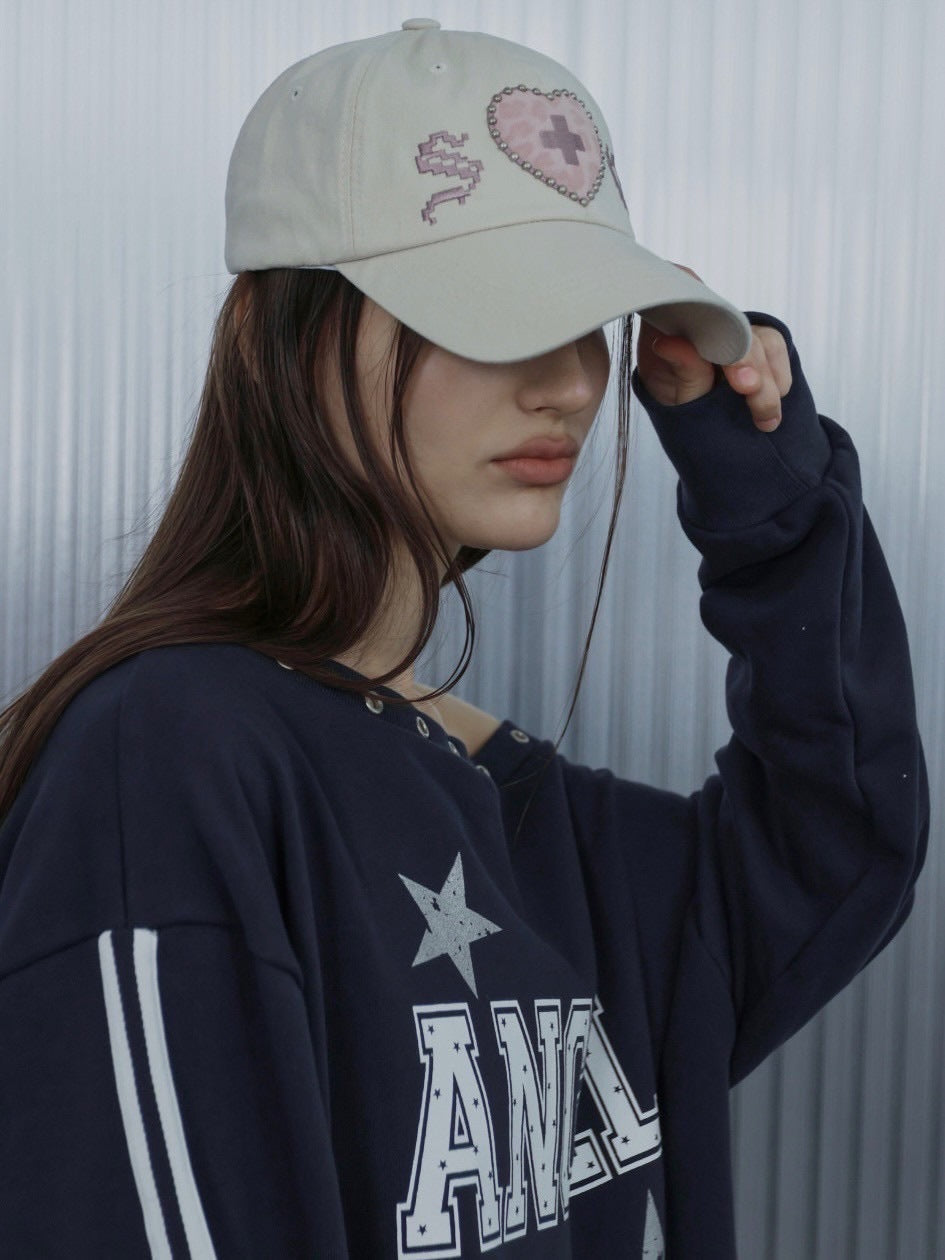 【SETUP‐EXE】LEO APPLIQUE BALL CAP / 【セットアップエグゼ】レオアップリケキャップ