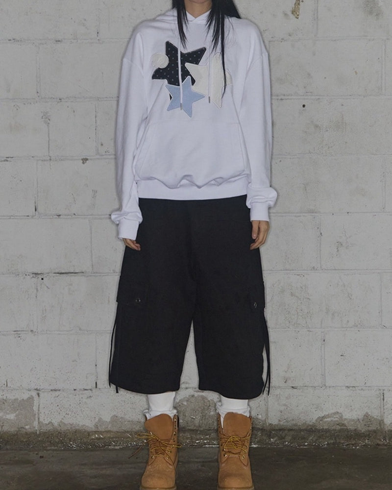 【FANCY CLUB】MIX STAR ANGEL PATCH HOODIE / 【ファンシークラブ】ミックススターエンジェルパッチパーカー