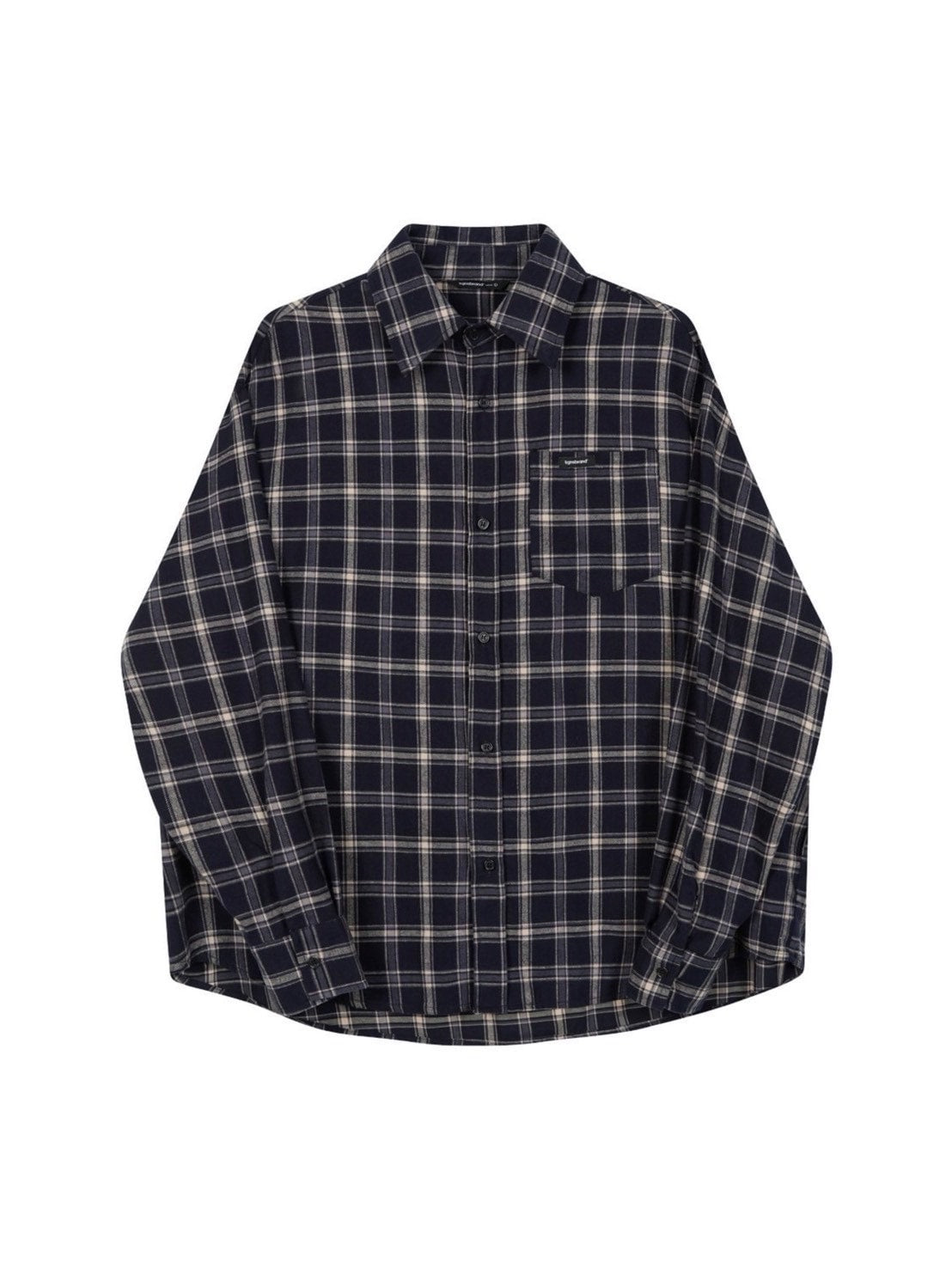 【TGNS】Two-Tone Loose Plaid Shirt / 【ツーガンズ】オーバーサイズルーズチェックシャツ