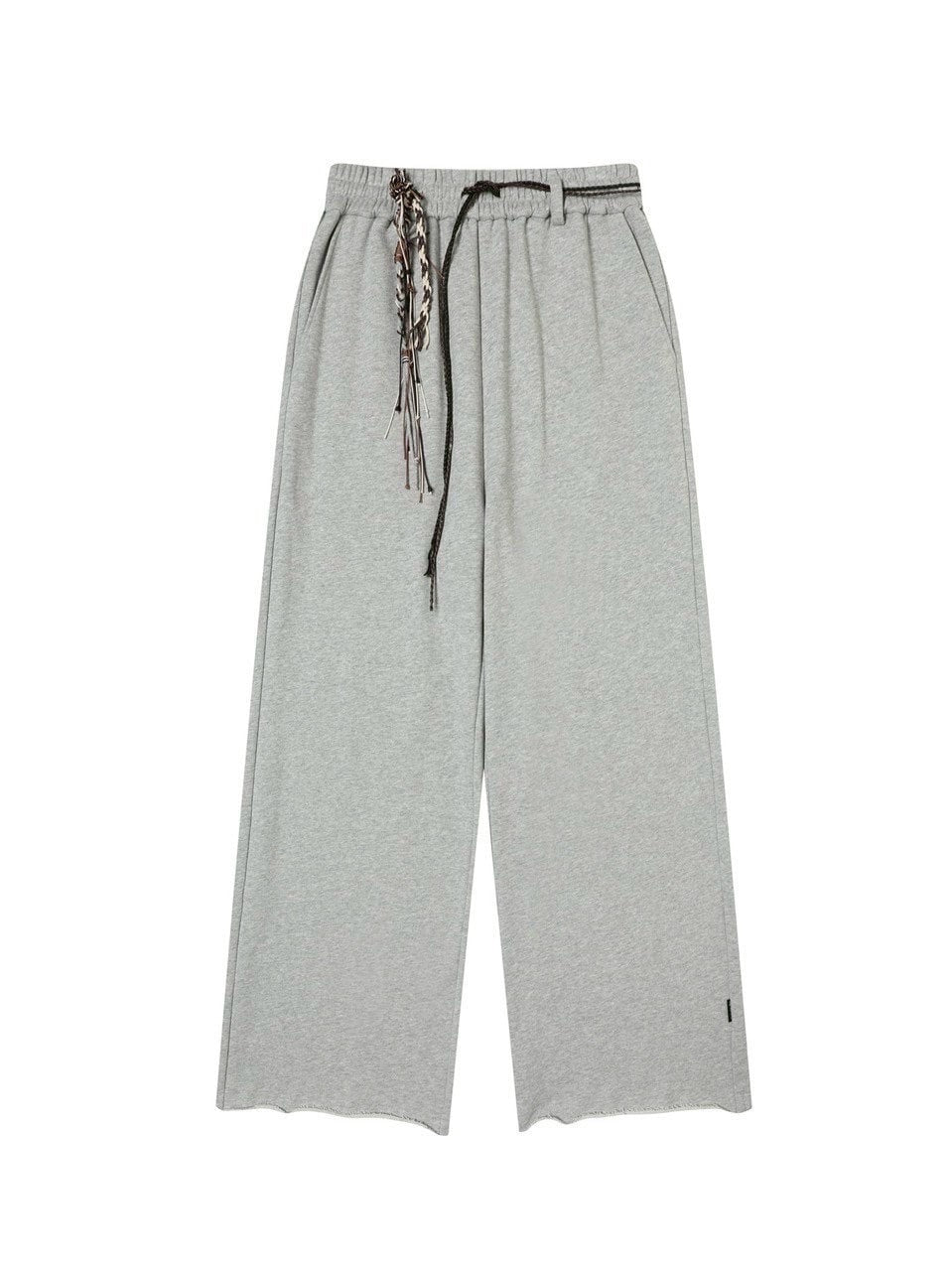 【TGNS】Drawstring Sweatpants With Raw Edges / 【ツーガンズ】ベルトストリングスウェットパンツ