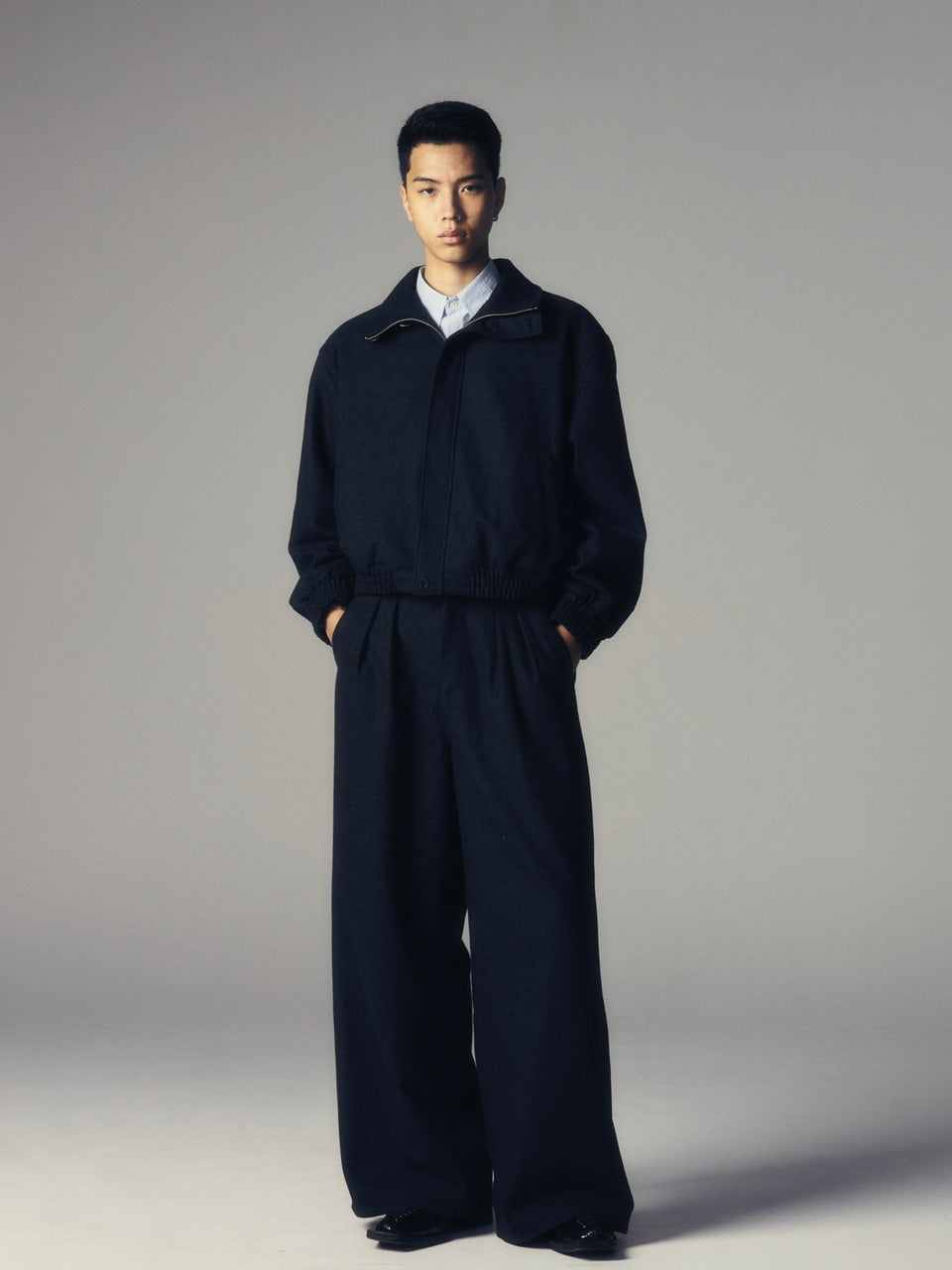 【CS】wool high neck jacket