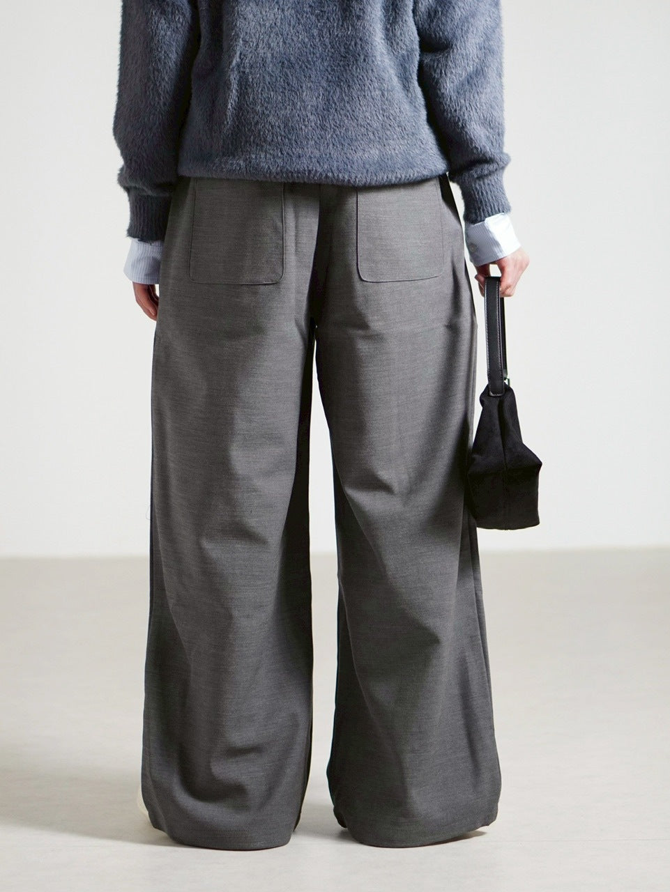 受注制【Chikashitsu +】over tuck slacks / 【チカシツプラス】オーバータックスラックス (2color)