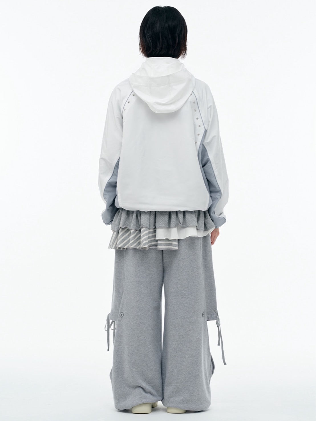 【TUOMIO】BANDED LAYERED SKIRT / 【トゥオミオ】バンディッドレイヤードスカート