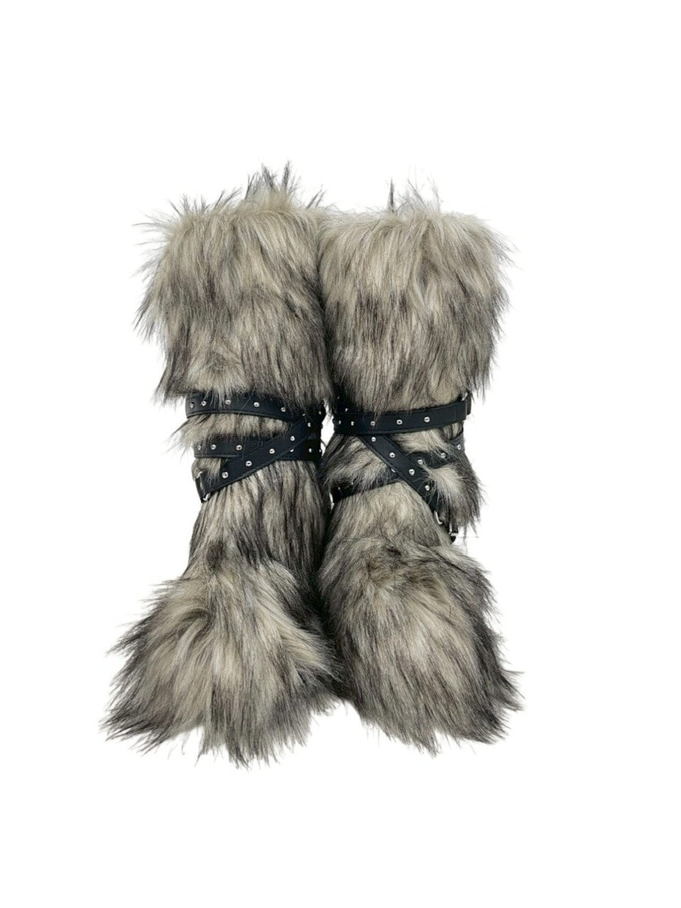 国際配送【Never mind the XU】belt fur boots /【エックスユードッグ】ベルトファーブーツ(2color)