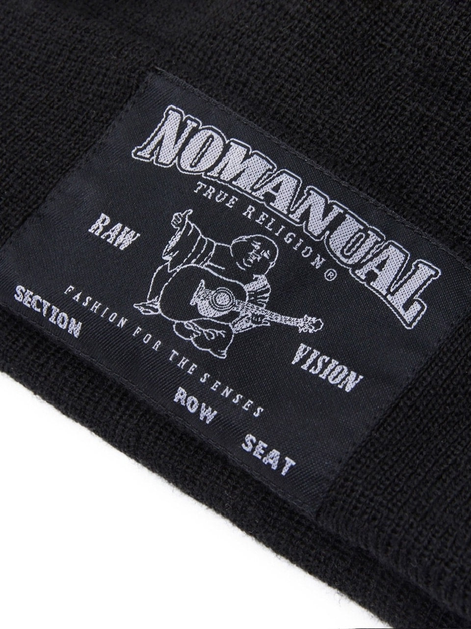 【NOMANUAL】NO RELIGION LOGO PATCH BEANIE