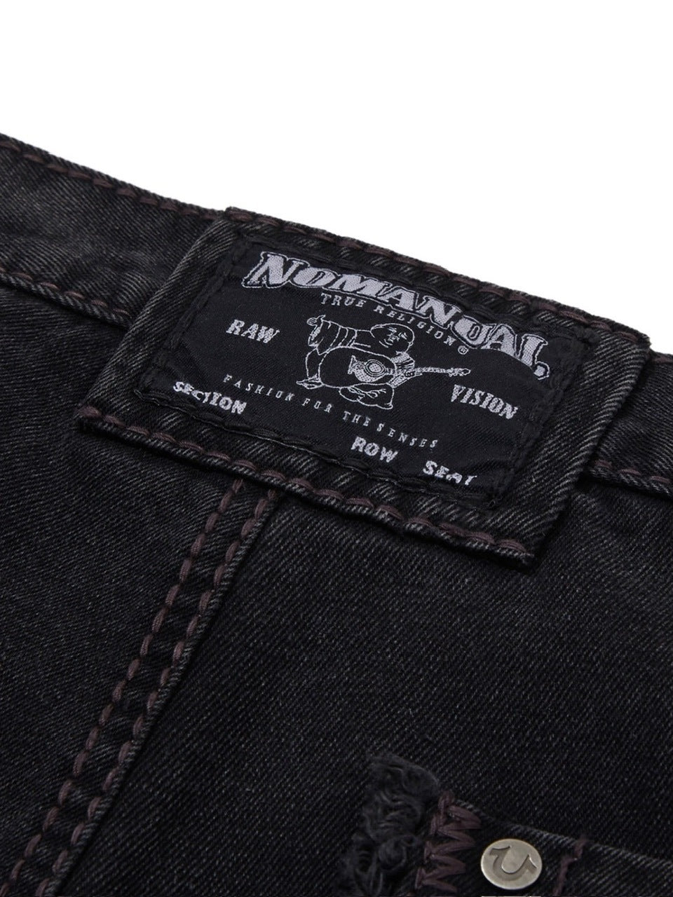 【NOMANUAL】NO RELIGION DENIM RIDER PANTS