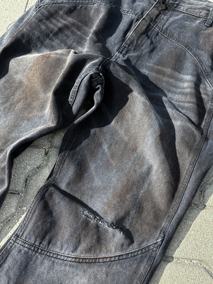 【BEBOF】Washing Semi-Wide Denim Pants / 【ビーボフ】ウォッシングセミワイドデニムパンツ