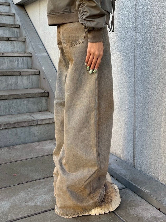 【Never mind the XU】wrap denim pants / 【ネバーマインドザエックスユー】ラップデニムパンツ