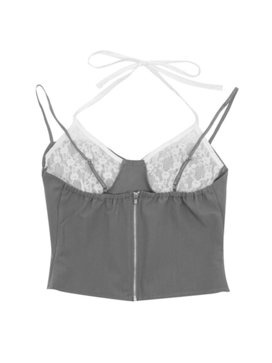 【KAIYA】lace lock sleeveless