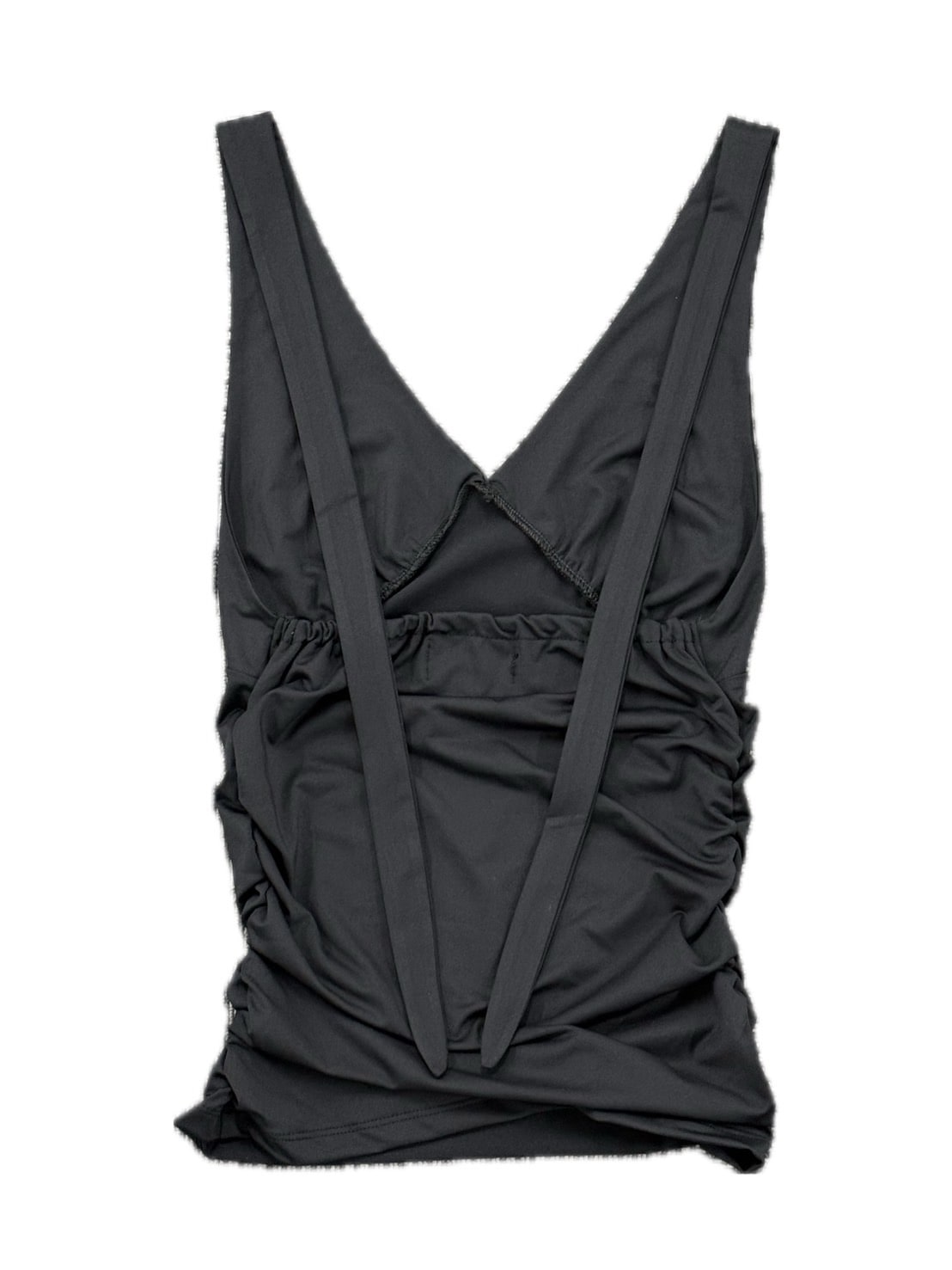 【KAIYA】shirring halter neck