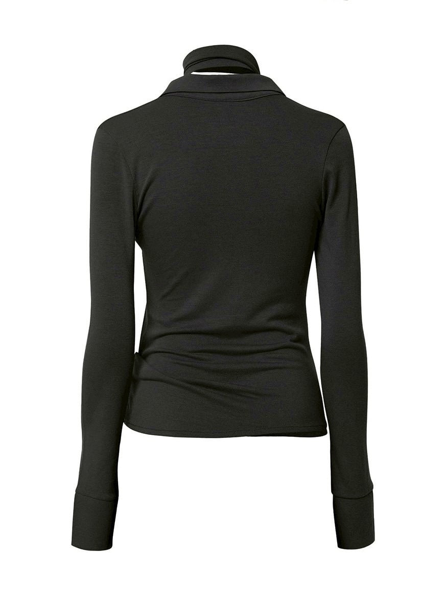 【FLAREUP】Asymmetrical Draped Shirt / 【フレアアップ】アシンメトリードレープシャツ