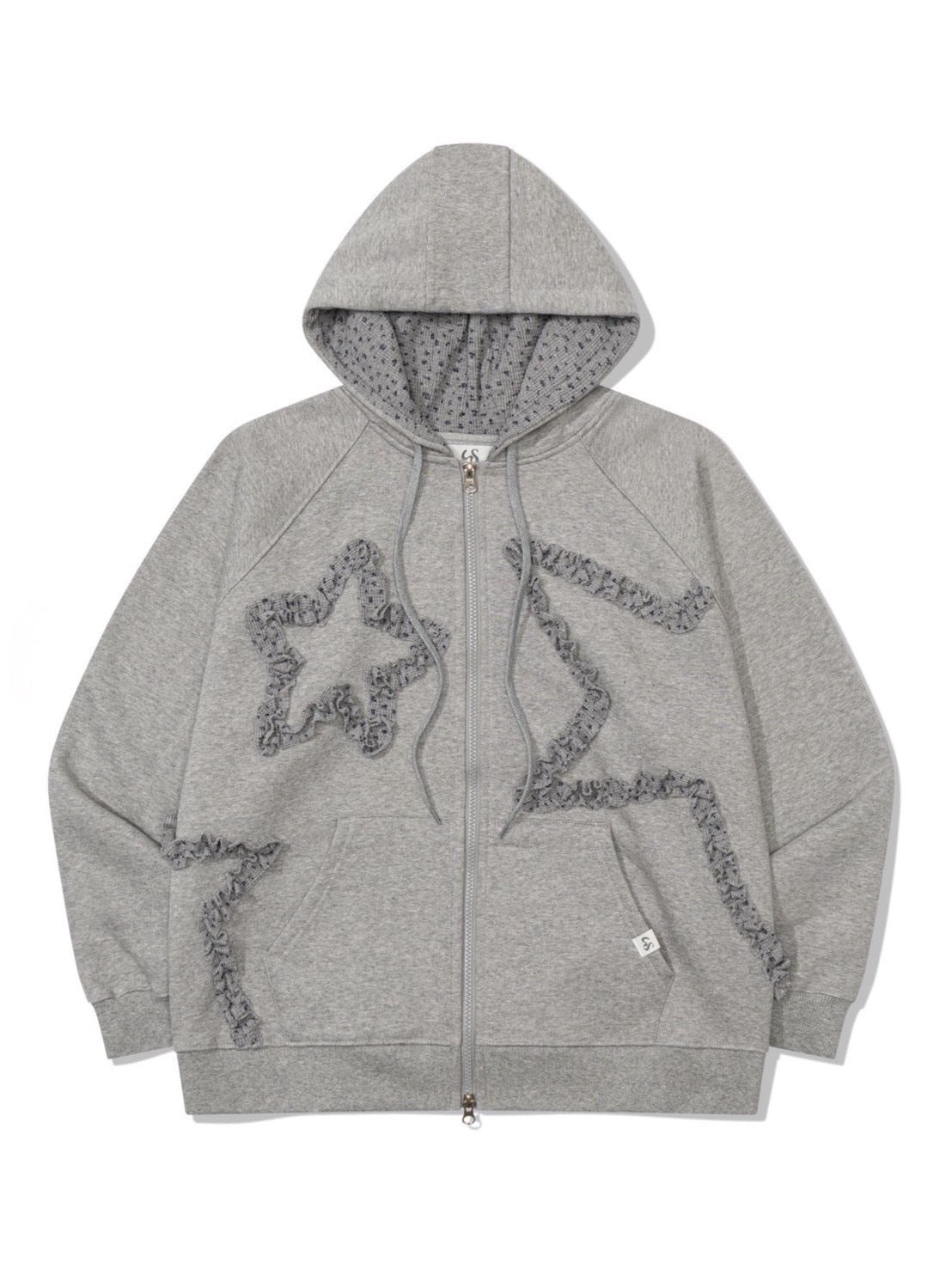 12/21 20:00 再販【Uglyshadow】FLOWER STAR HOODED ZIPUP