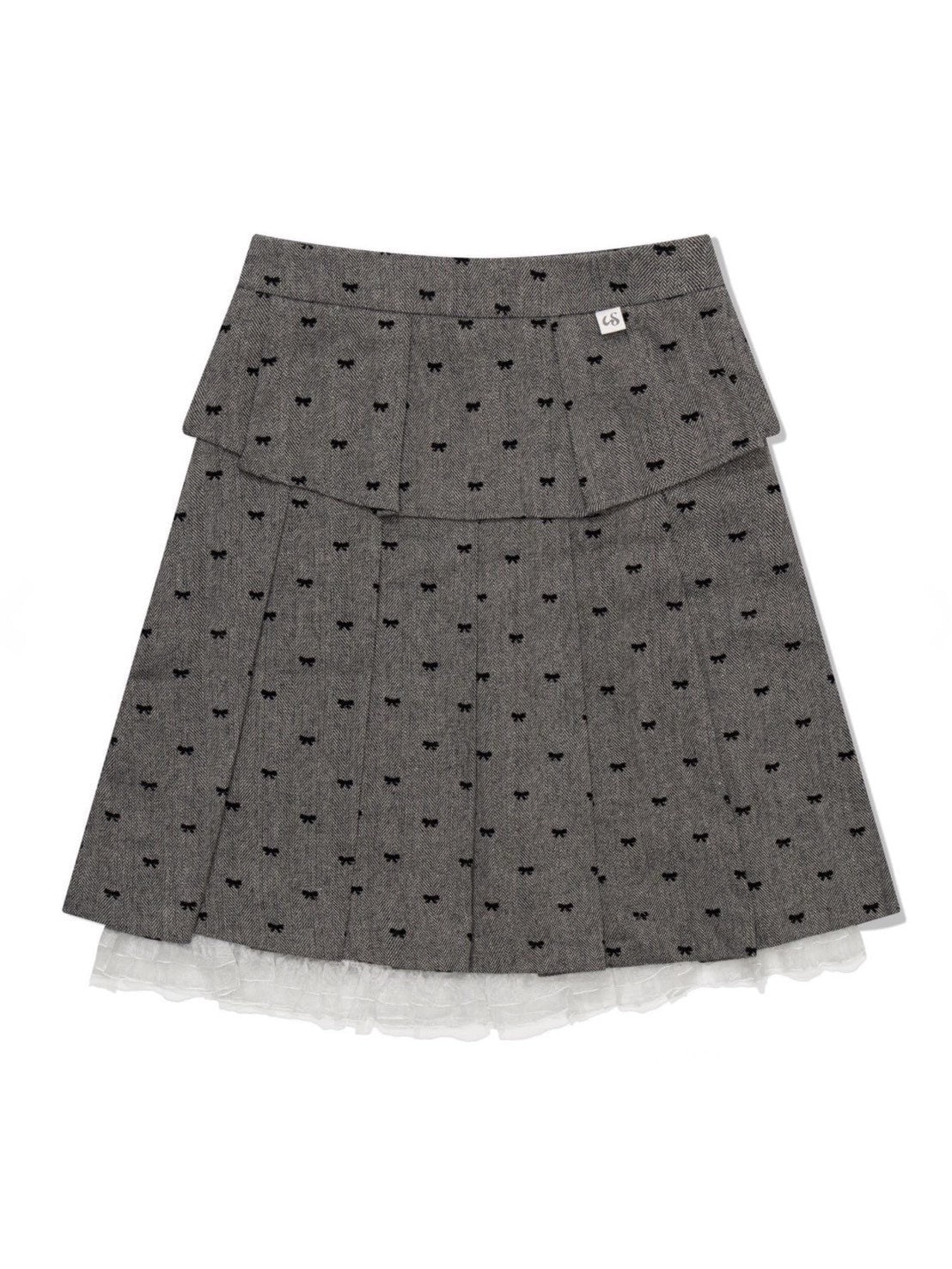 12/21 20:00 再販【Uglyshadow】RIBBON MIDI SKIRT