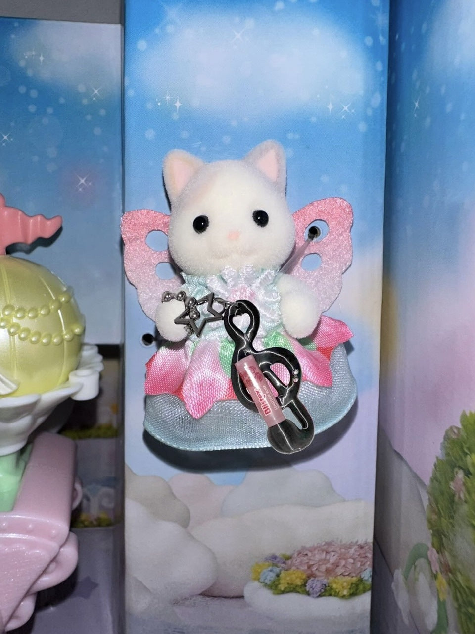 【EVERYTHINGS】MIDNIGHT(TREBALM) / 【エブリシングス】ブラックスターリーミュージックモチーフリップケースキーリング