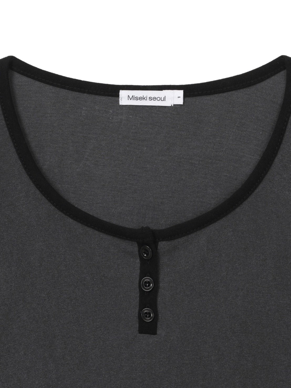 【Miseki seoul】Henley neck long sleeves
