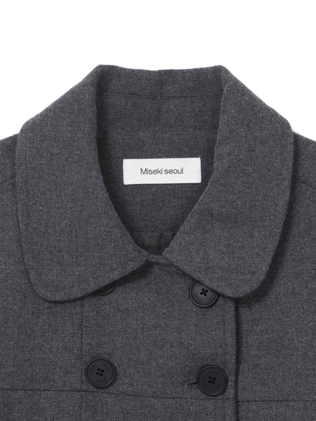 【Miseki seoul】Wabi Round collar double jacket