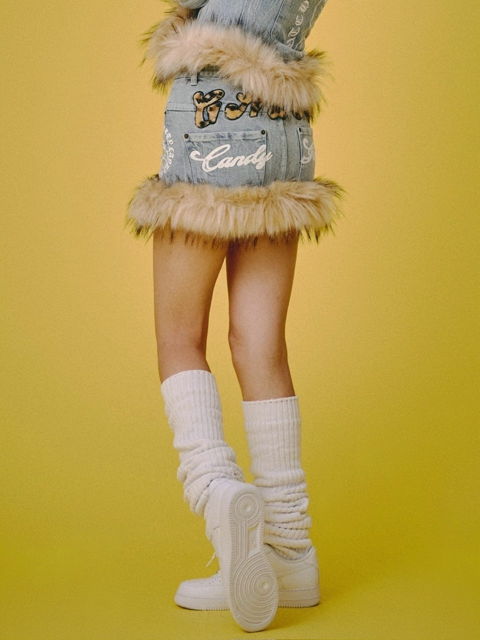 【GALFY】ぎゃるちゃんファーデニムミニ